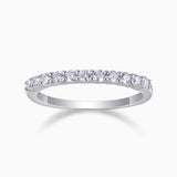 Moissanite Half Eternity Wedding Band
