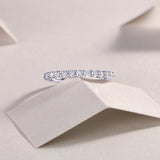 Moissanite Half Eternity Wedding Band