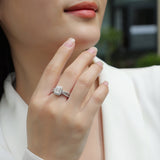 Emerald Cut Moissanite Ring - Ceerom