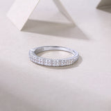 Half A Row of Moissanite Band Ring - Ceerom