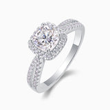 Asscher Cut Moissanite Ring - Ceerom