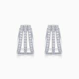 Moissanite Split Huggie Earrings