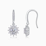 Round Moissanite Drop Earrings - Ceerom