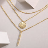 Moissanite Pendant Triple Necklace - Ceerom