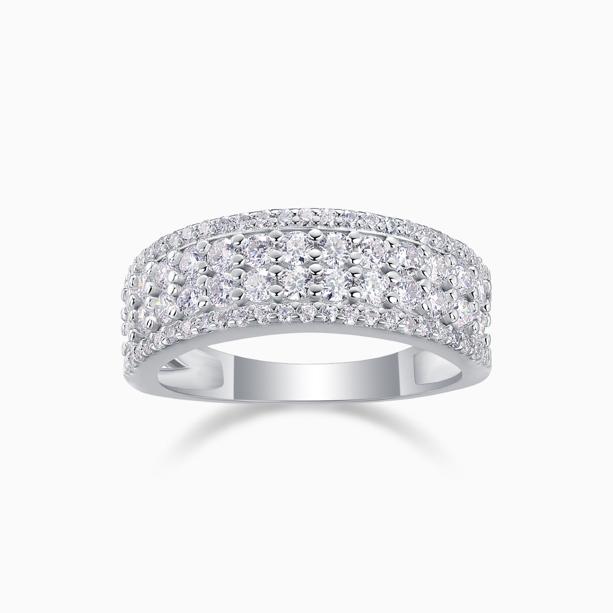 Moissanite Ladies Eternity Band Ring - Ceerom