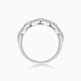 Hollow Round Moissanite Band Ring - Ceerom