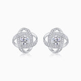 Star Halo Moissanite Stud Earring - Ceerom