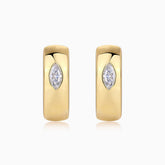 Marquise Cut Hoop Earrings - Ceerom