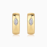 Marquise Cut Hoop Earrings - Ceerom