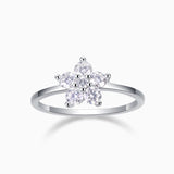 Seven Stone Moissanite Cluster Ring - Ceerom