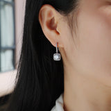Round Moissanite Drop Earrings - Ceerom