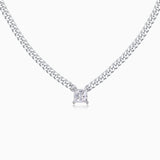Princess Cut Moissanite Pendant Necklace - Ceerom