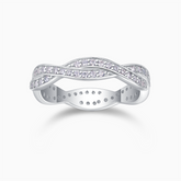 Twist Moissanite Wrap Band Ring