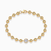 Round Cut Moissanite Bubble Bracelets - Ceerom