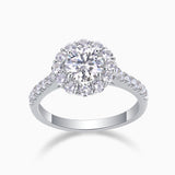 Halo Round Cut Engagement Ring - Ceerom