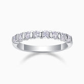 Trendy Moissanite Wedding Stacking Band Ring