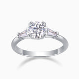 The Three Stone Round Moissanite Ring - Ceerom