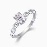 Solitaire Oval Cut Engagement Ring - Ceerom