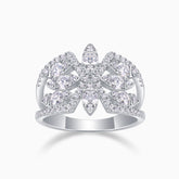 Cluster Moissanite Engagement Ring - Ceerom