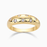 Star Pave Moissanite Band Ring - Ceerom