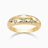 Star Pave Moissanite Band Ring - Ceerom