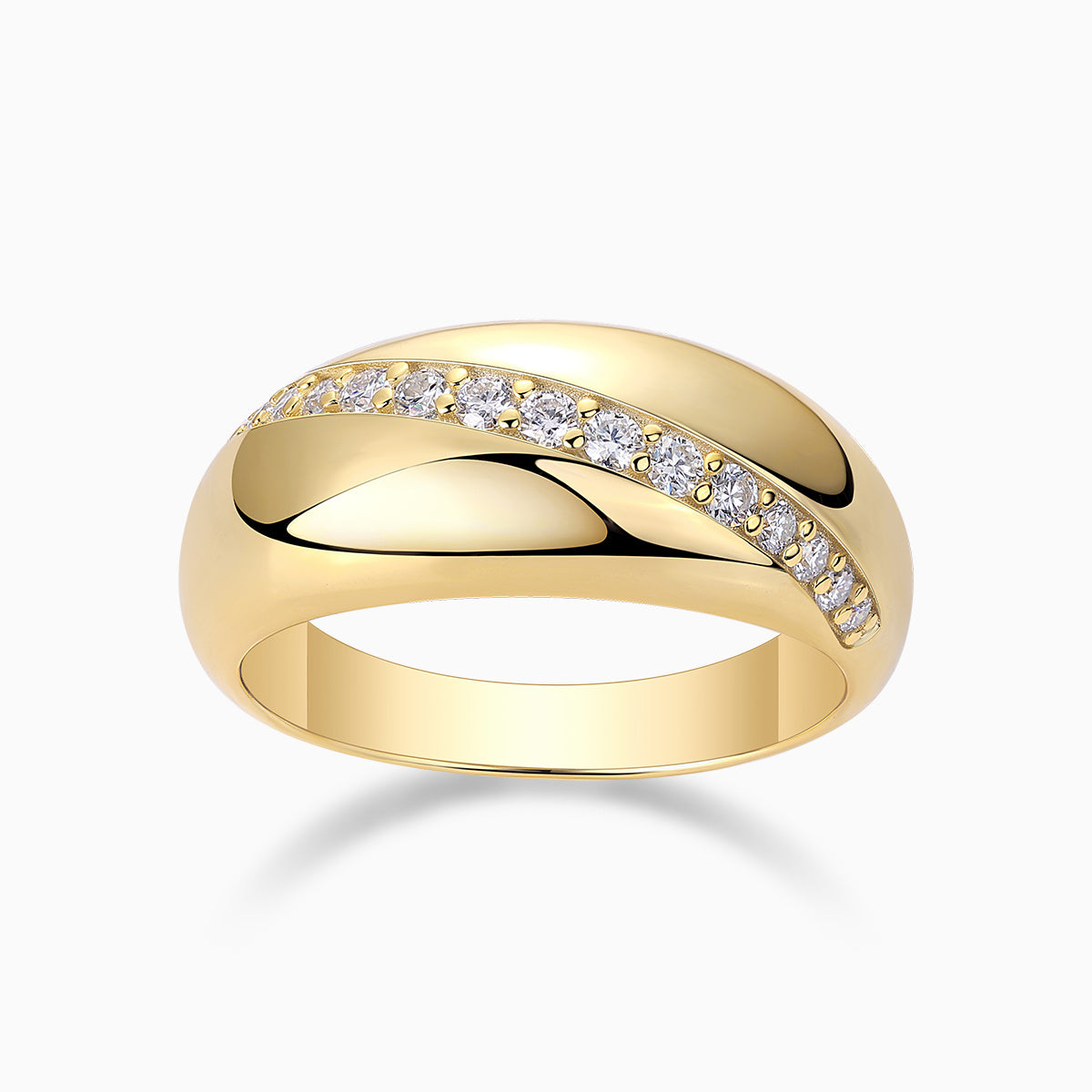 Pave Moissanite Band Ring - Ceerom