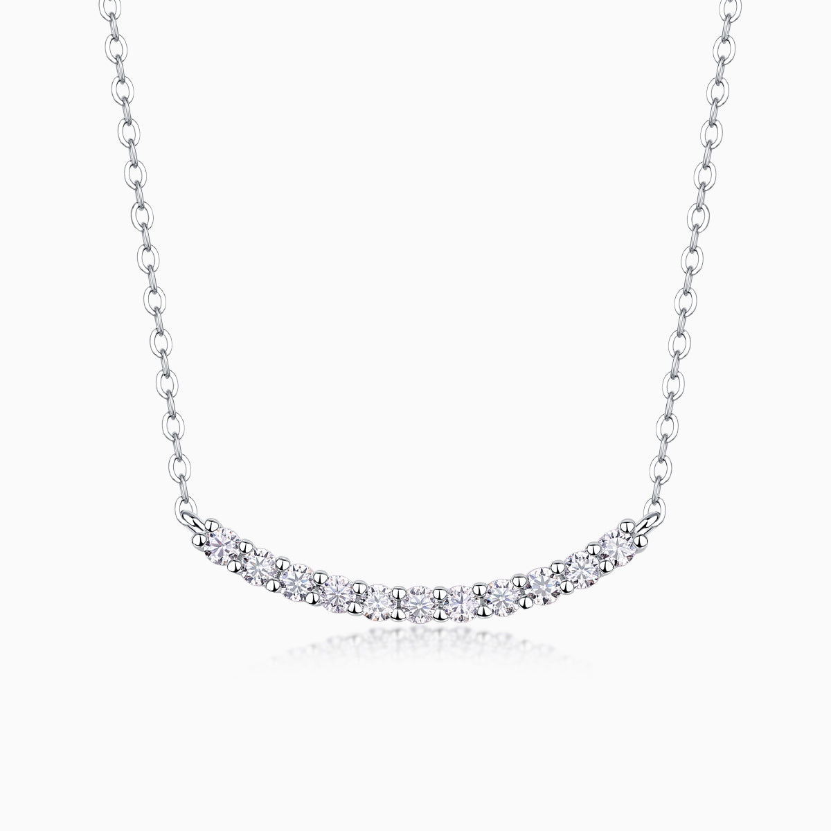 Elegant Moissanite Pendant Necklace - Ceerom