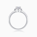 Ceerom Oval Cut Halo Engagement Ring - Ceerom