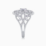 Oval Cut Crown Engagement Ring - Ceerom