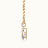Pear Cut Solitiare Pendant Necklace - Ceerom