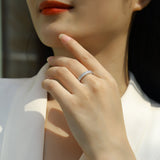 Half a Row of Moissanite Band Ring - Ceerom