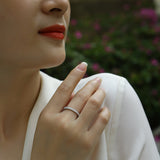 Minimalist Moissanite Pave Band Ring - Ceerom