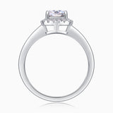 Asscher Cut Moissanite Ring - Ceerom