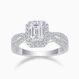 Emerald Cut Moissanite Ring - Ceerom