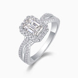 Emerald Cut Moissanite Ring - Ceerom
