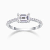 Emerald Cut Moissanite Ring - Ceerom