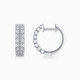 Moissanite Hoop Women Wedding Earrings - Ceerom