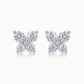 Round Cut Moissanite Wedding Stud Earrings - Ceerom