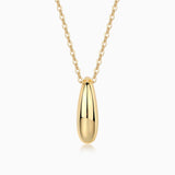 Moissanite Pendant Necklace - Yellow Gold Plated - Ceerom
