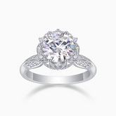 Round Moissanite Engagement Ring - Ceerom