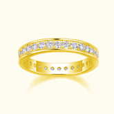 Exquisite Moissanite Eternity Wedding Ring