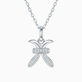 Moissanite Pisces Zodiac Sign Pendant Necklace Gift - Ceerom