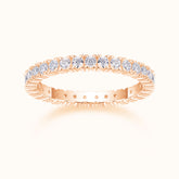 Minimalist Pave Weeding Band Ring - Ceerom