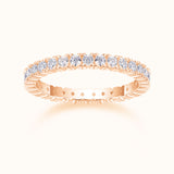 Minimalist Pave Weeding Band Ring - Ceerom