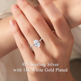 4.5Ct Oval Cut Moissanite Engagement Ring