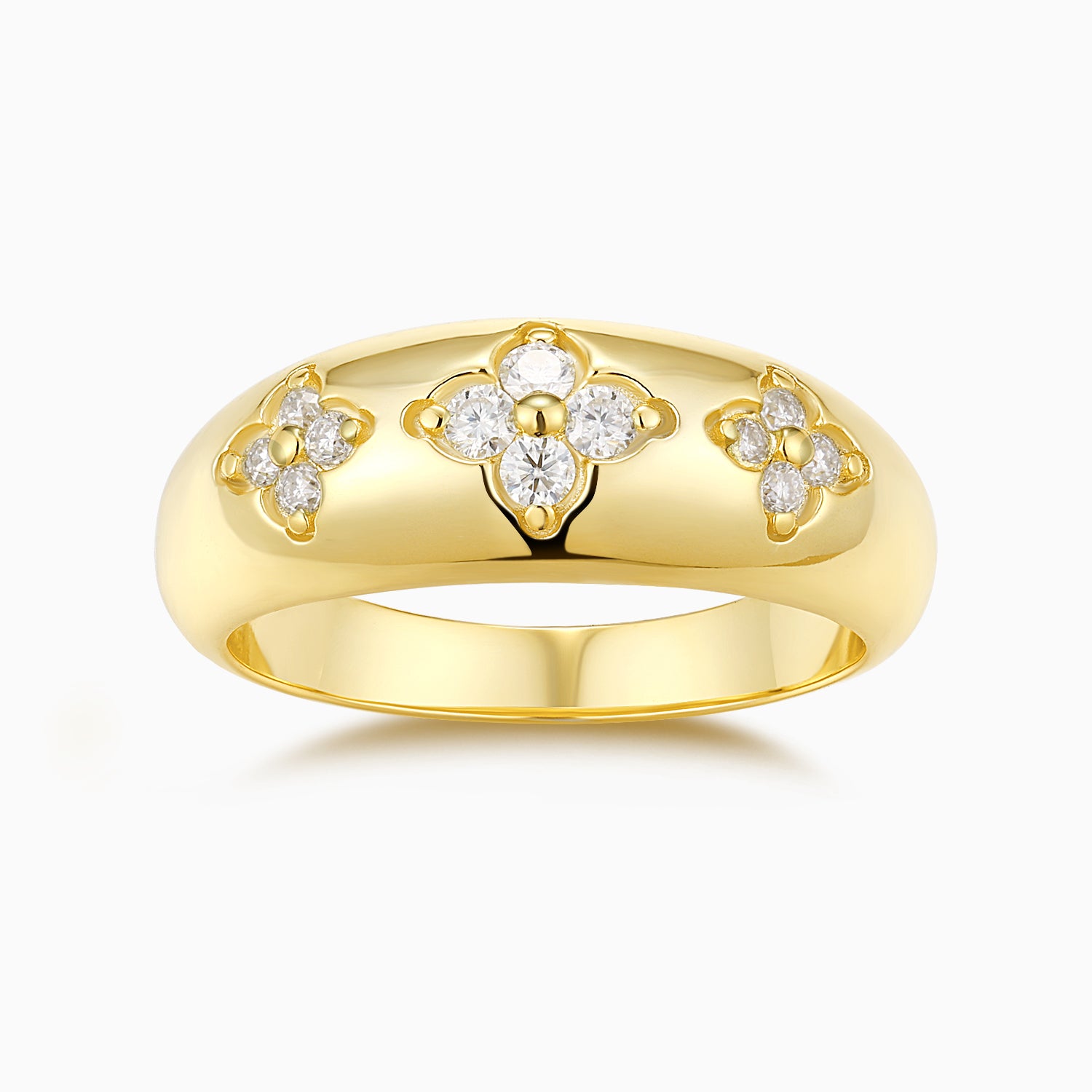 Yellow Eternity Weeding Band Ring - Ceerom