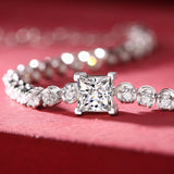 Princess Cut Moissanite Tennis Bolo Bracelets