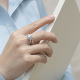 Halo Brilliant Round Moissanite Engagement Ring