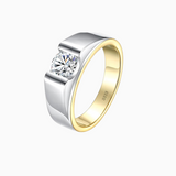 Solitaire Moissanite Men's  Engagement Ring