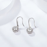 Vintage Art Moissanite Drop Dangle Earrings